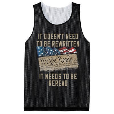 It Doesn't Need To Be Rewritten It Needs to be Reread Mesh Reversible Basketball Jersey Tank