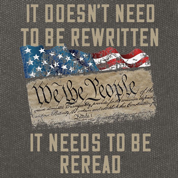 It Doesn't Need To Be Rewritten It Needs to be Reread Cotton Canvas Backpack