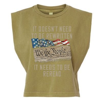 It Doesn't Need To Be Rewritten It Needs to be Reread Garment-Dyed Women's Muscle Tee