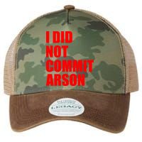 I Did Not Commit Arson Red Logo Legacy Tie Dye Trucker Hat