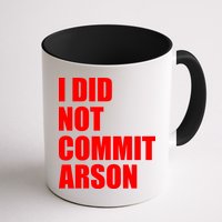 I Did Not Commit Arson Red Logo Mug