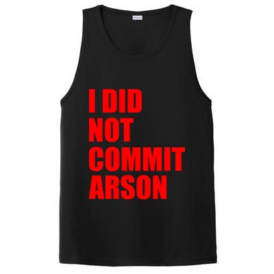 I Did Not Commit Arson Red Logo PosiCharge Competitor Tank