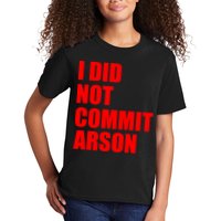 I Did Not Commit Arson Red Logo Kids T-Shirt