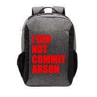 I Did Not Commit Arson Red Logo Vector Backpack