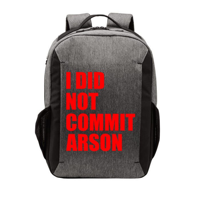 I Did Not Commit Arson Red Logo Vector Backpack