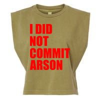 I Did Not Commit Arson Red Logo Garment-Dyed Women's Muscle Tee