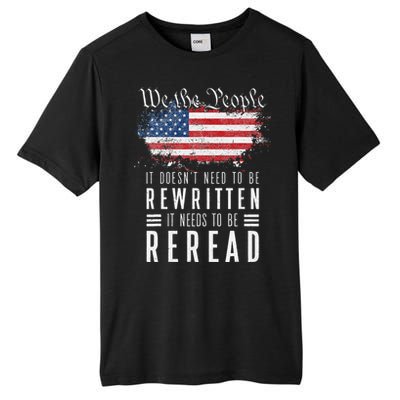 It Doesn't Need To Be Rewritten It Needs To Be Reread Tall Fusion ChromaSoft Performance T-Shirt