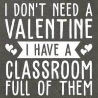 I Dont Need A Valentine I Have A Classroom Full Of Them Teacher Cotton Canvas Backpack