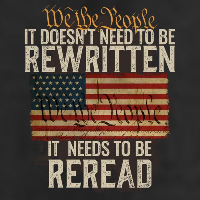 It DoesnT Need To Be Rewritten Constitution We The People Gift 25L Jumbo Tote