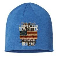 It DoesnT Need To Be Rewritten Constitution We The People Gift Sustainable Beanie