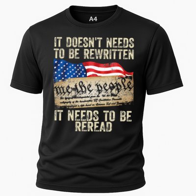 It Doesnt Need To Be Rewritten Constitution Flag Usa Performance Shirt