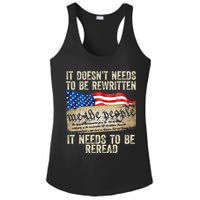 It Doesnt Need To Be Rewritten Constitution Flag Usa Ladies PosiCharge Competitor Racerback Tank