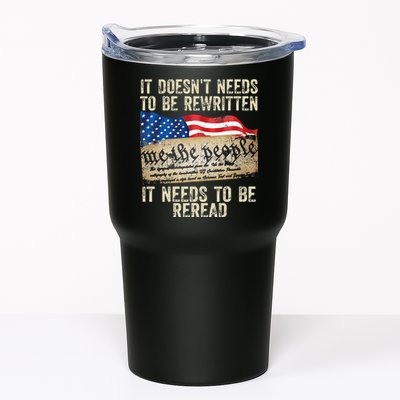 It Doesnt Need To Be Rewritten Constitution Flag Usa Tumbler