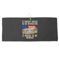 It Doesnt Need To Be Rewritten Constitution Flag Usa Large Microfiber Waffle Golf Towel