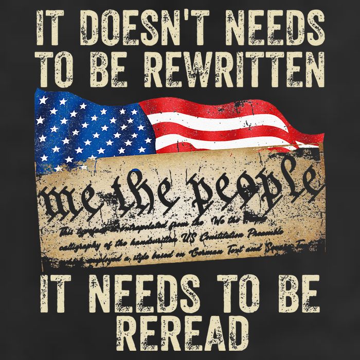 It Doesnt Need To Be Rewritten Constitution Flag Usa 25L Jumbo Tote