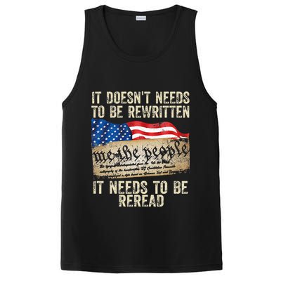 It Doesnt Need To Be Rewritten Constitution Flag Usa PosiCharge Competitor Tank