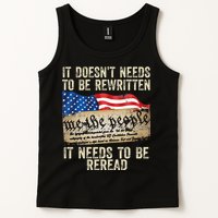 It Doesnt Need To Be Rewritten Constitution Flag Usa Tank Top