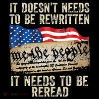 It Doesnt Need To Be Rewritten Constitution Flag Usa Zip Tote Bag