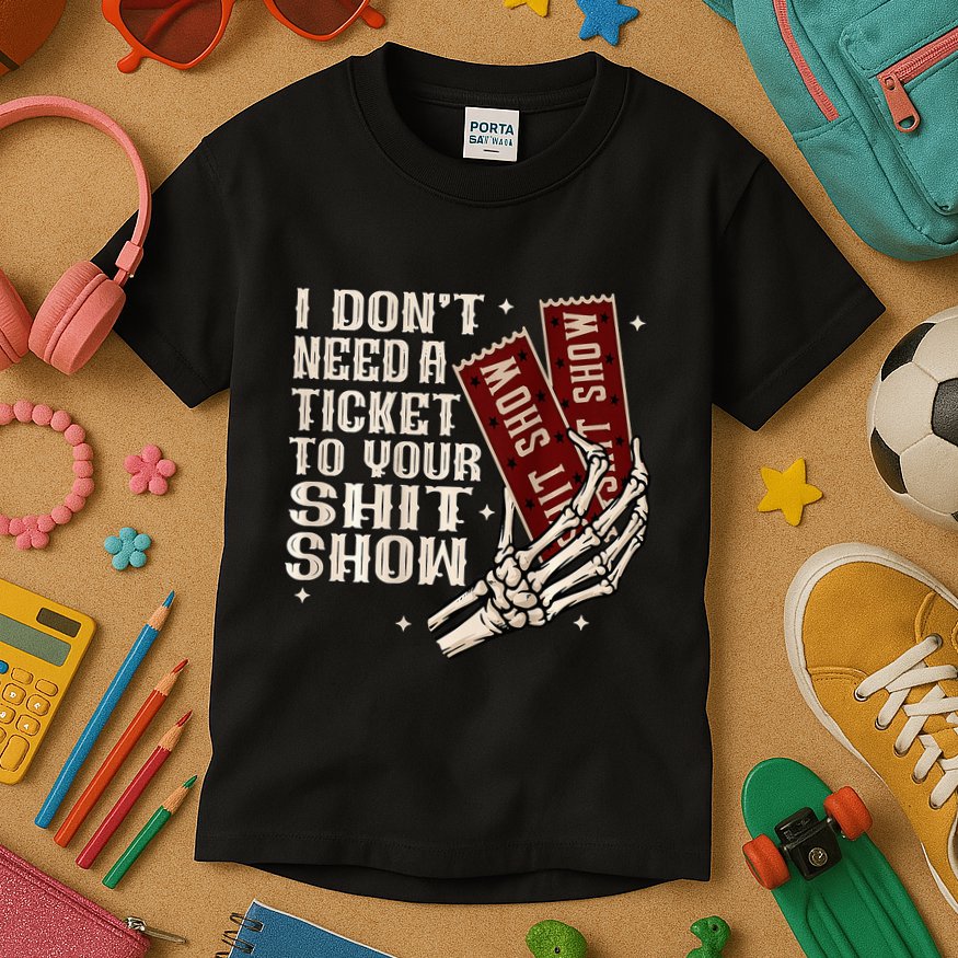 I DonT Need A Ticket To Your Shit Show Kids T-Shirt