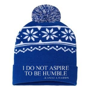 I Do Not Aspire To Be Humble Kamala Harris 2024 USA-Made Snowflake Beanie