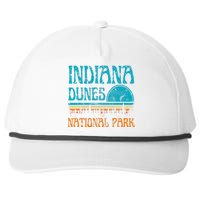 Indiana Dunes National Park Lake Michigan Retro Sunset Snapback Five-Panel Rope Hat