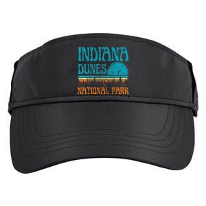 Indiana Dunes National Park Lake Michigan Retro Sunset Adult Drive Performance Visor