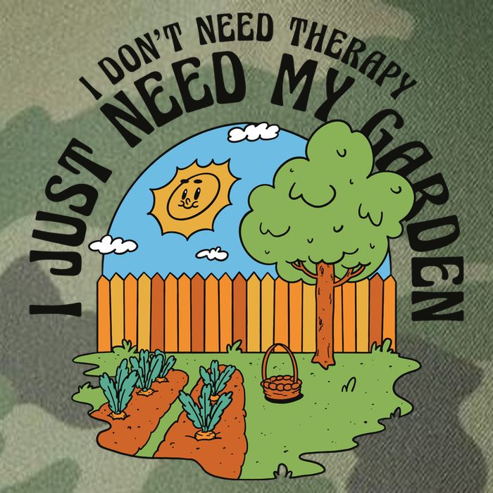 I Don't Need Therapy I Just Need My Garden Funny Legacy Tie Dye Trucker Hat