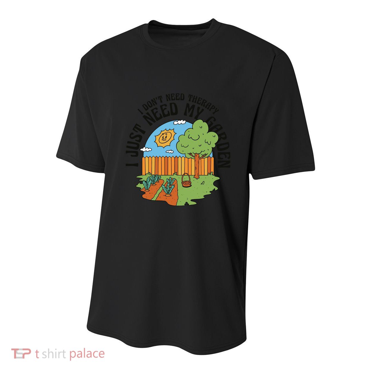 I Don't Need Therapy I Just Need My Garden Funny Youth Performance Sprint T-Shirt
