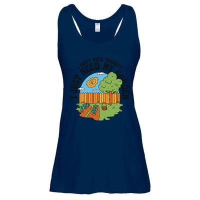 I Don't Need Therapy I Just Need My Garden Funny Ladies Essential Flowy Tank