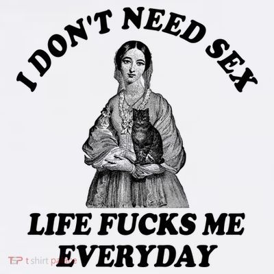 I Dont Need Sex Life Fucks Me Everyday Funny T-Shirt