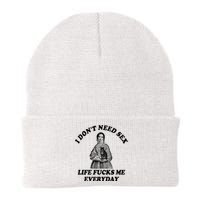 I Dont Need Sex Life Fucks Me Everyday Funny Knit Cap Winter Beanie