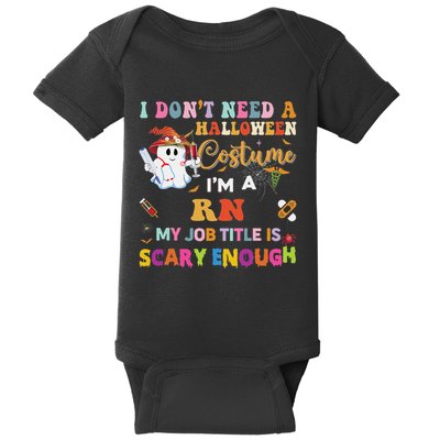 I DonT Need A Halloween Costume IM A Rn Nurse My Job Tit Baby Bodysuit