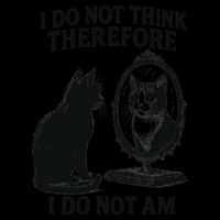 I Do Not Think Therefore I Do Not Am Cat Meme Deep Thoughts Impact Tech Backpack