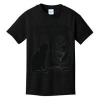 I Do Not Think Therefore I Do Not Am Cat Meme Deep Thoughts Kids T-Shirt