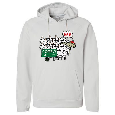 I Do Not Comply Performance Fleece Hoodie