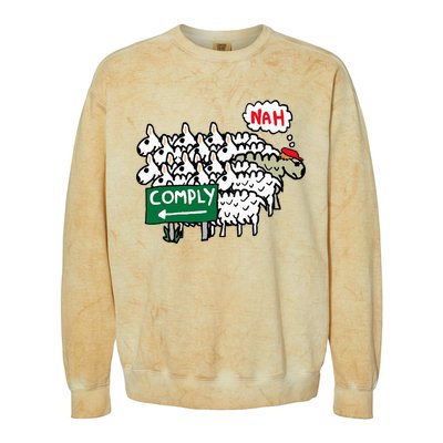 I Do Not Comply Colorblast Crewneck Sweatshirt