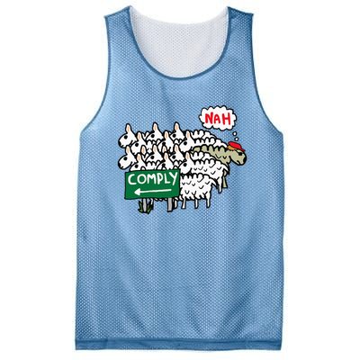 I Do Not Comply Mesh Reversible Basketball Jersey Tank