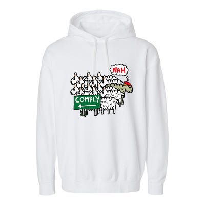 I Do Not Comply Garment-Dyed Fleece Hoodie