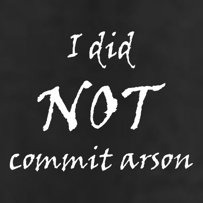 I Did Not Commit Arson Funny Quote Cool Comfort Performance Bucket Hat