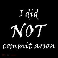 I Did Not Commit Arson Funny Quote Sustainable Bucket Hat
