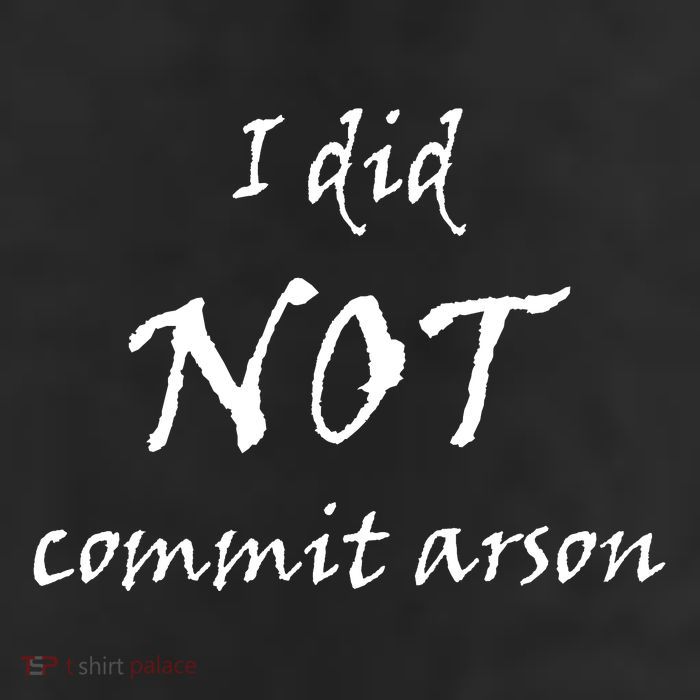 I Did Not Commit Arson Funny Quote Adult Drive Performance Visor