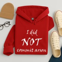 I Did Not Commit Arson Funny Quote Hoodie