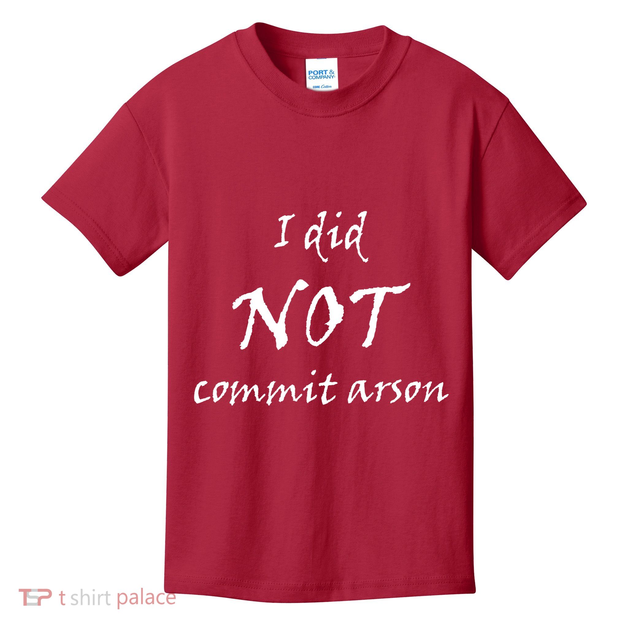I Did Not Commit Arson Funny Quote Kids T-Shirt