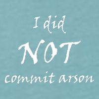 I Did Not Commit Arson Funny Quote Sueded Cloud Jersey T-Shirt