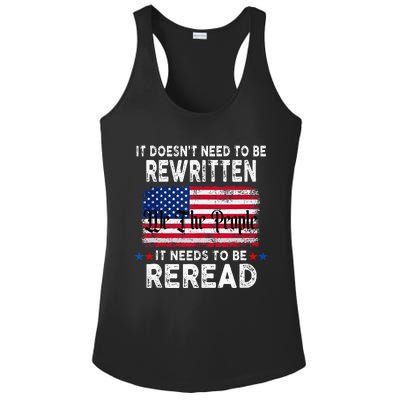 It Doesnt Need To Be Rewritten It Needs To Be Reread Ladies PosiCharge Competitor Racerback Tank