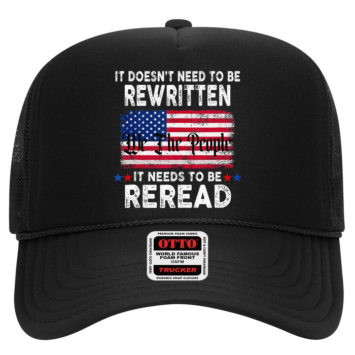 It Doesnt Need To Be Rewritten It Needs To Be Reread Trucker Hat
