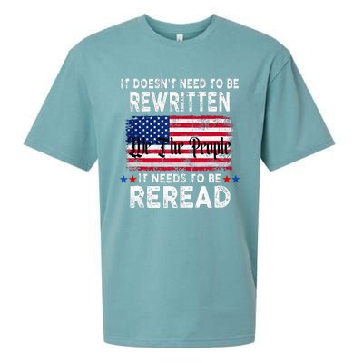 It Doesnt Need To Be Rewritten It Needs To Be Reread Sueded Cloud Jersey T-Shirt