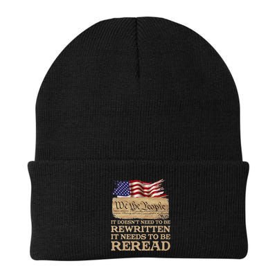 It DoesnT Need To Be Rewritten It Needs To Be Reread Knit Cap Winter Beanie
