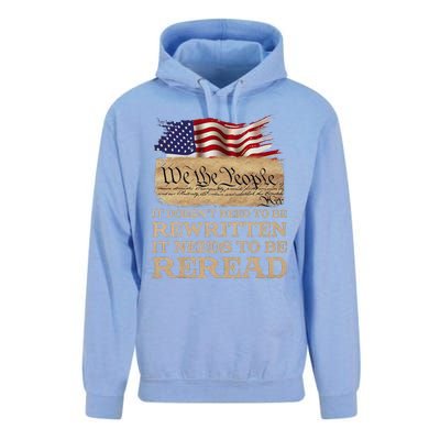 It DoesnT Need To Be Rewritten It Needs To Be Reread Unisex Surf Hoodie