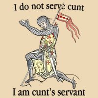 I Do Not Serve Cunt I Am CuntS Servant Drawstring Bag
